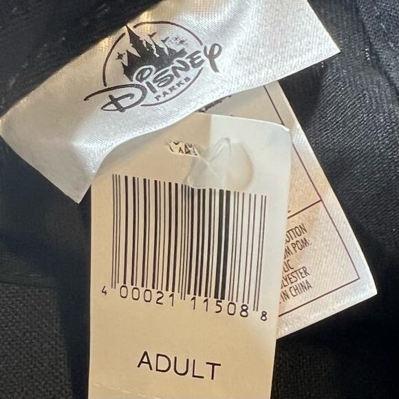 NWT Disney Parks Adult Minnie Ears Hat Pom Pom Polka Dot Black Adjustable Cap - Picture 7 of 8